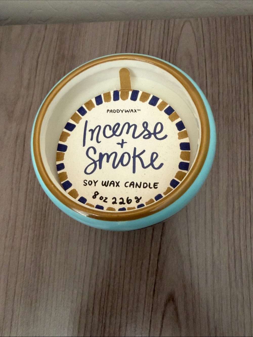 Paddywax Incense + Smoke Soy Wax Evil Eye Candle